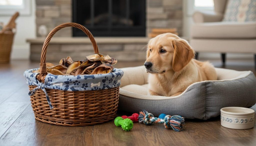 Naturlige okseører til hunde